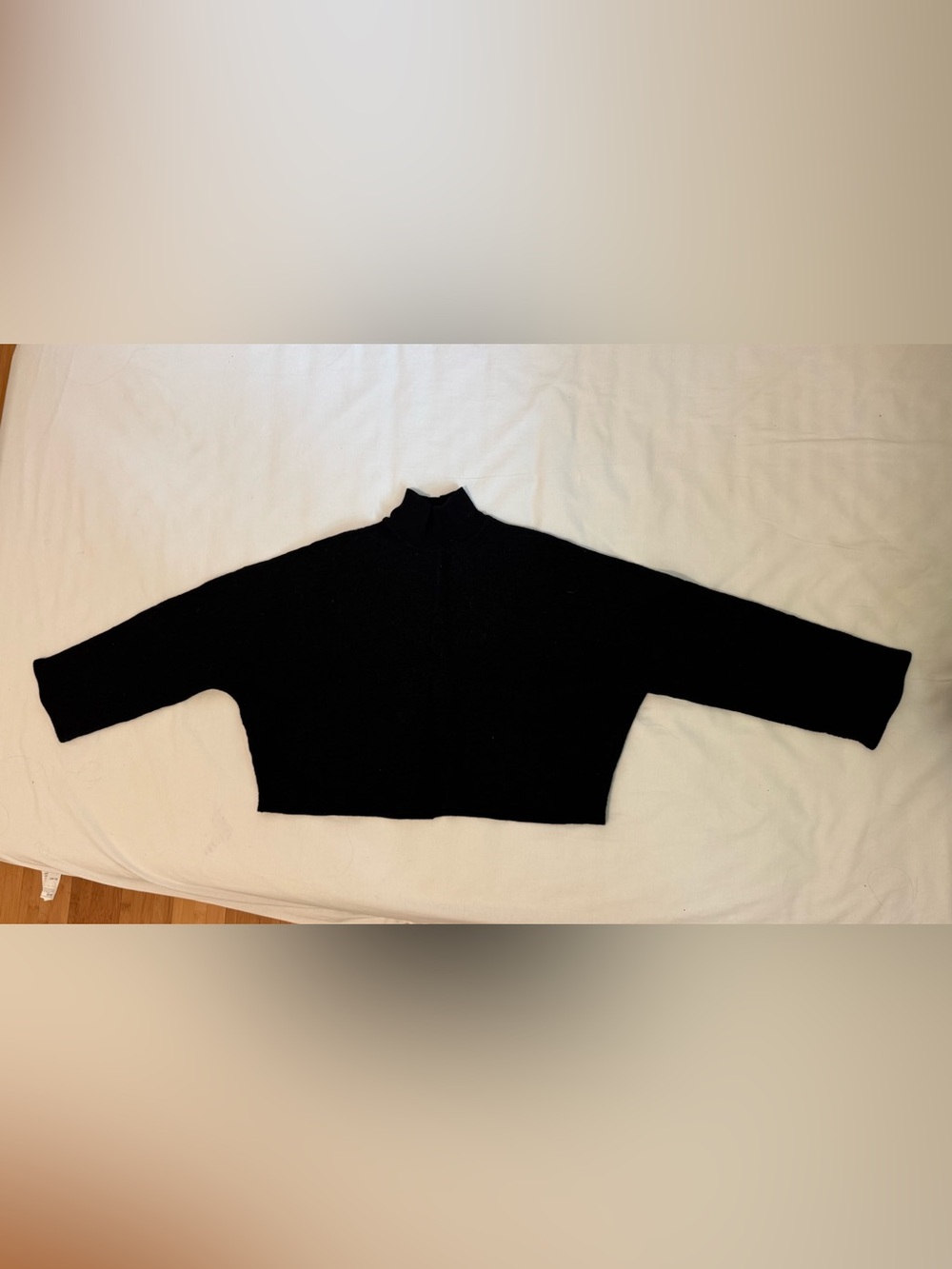 COS Boiled-Wool Funnel-Neck Cropped
Jumper in Black - Picture 5 of 5
